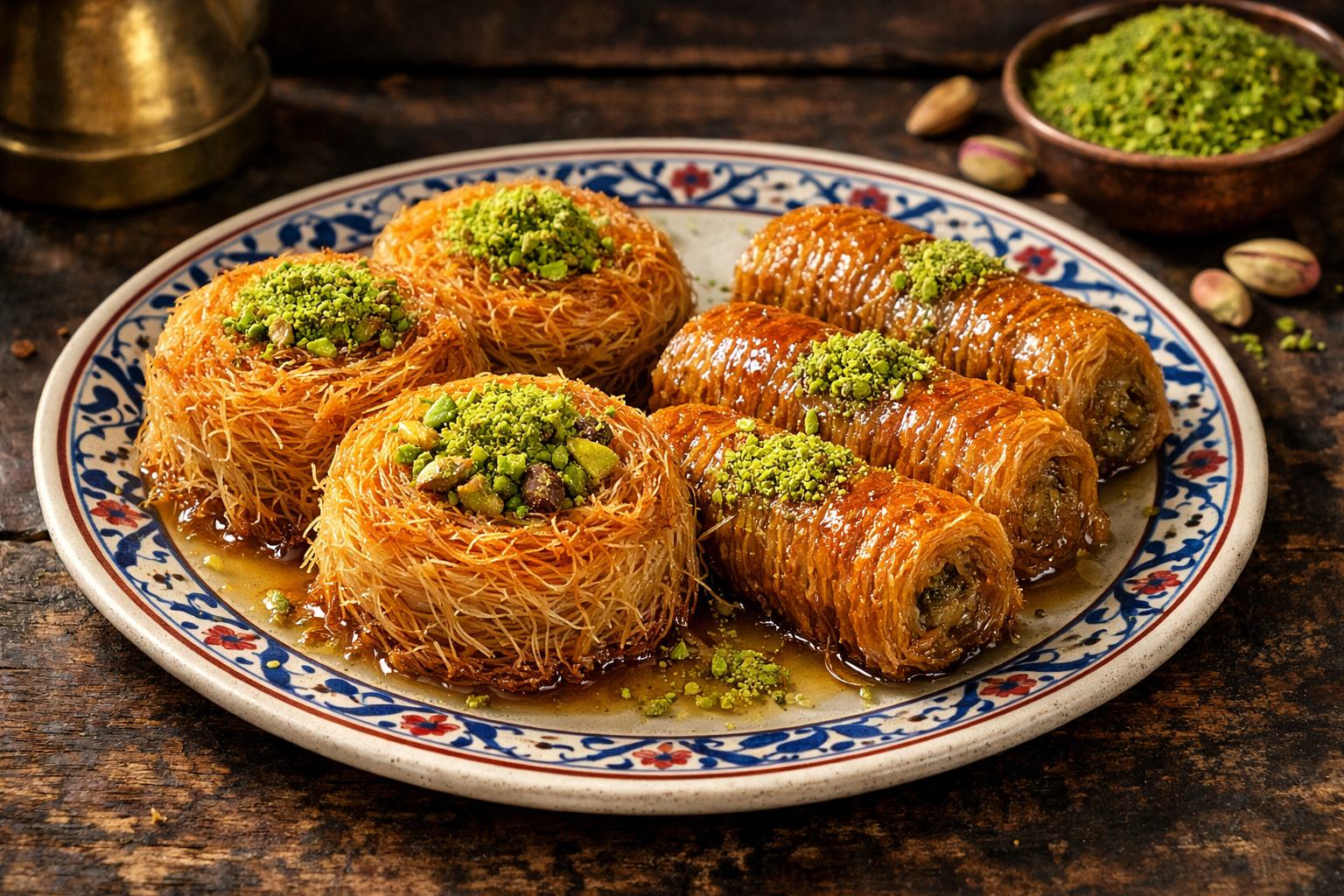 Tel kadayif ve burma kadayif