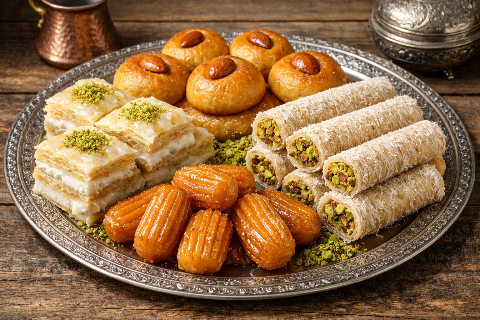 Sutlu nuriye ve sekerpare gibi diger serbetli tatlilar